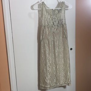 NWT Sand Colored Lace Dress